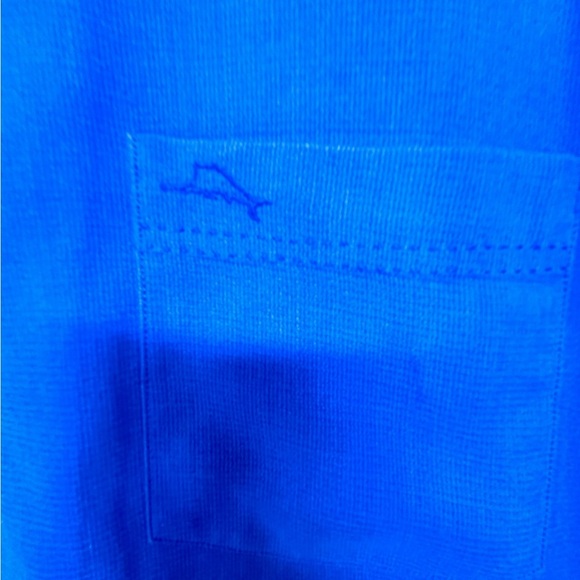 Tommy Bahama Royal Blue Casual Button Down Shirt - Picture 3 of 5